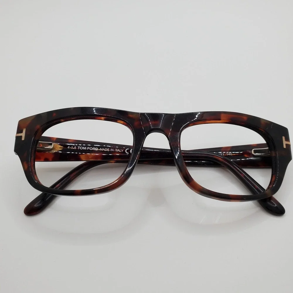 Tom Ford TF5415 054 Unisex Eyeglasses Frame Dark Tortoise Full Rim 50-21-140 mm